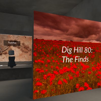 Screenshot from a virtual reality exhibit about Dig Hill 80